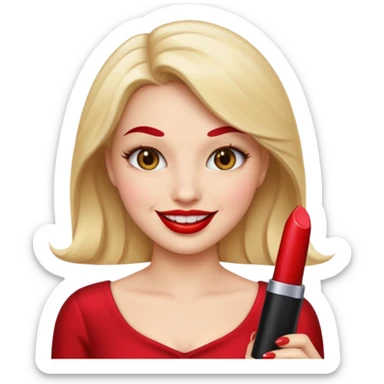 “Emoji girl, femme fatale sticker