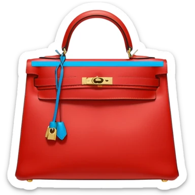 hermes kelly bag bright red sticker