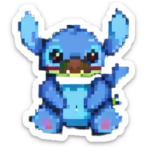 Stitch from Lilo and Stitch sticker