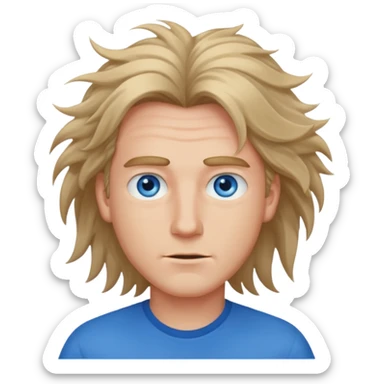 blown mond man sticker