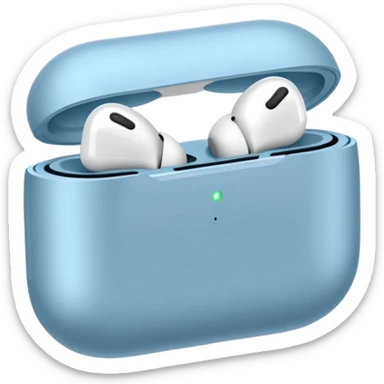 Airpods max light blue sticker