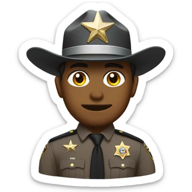 texas state trooper with western hat sticker