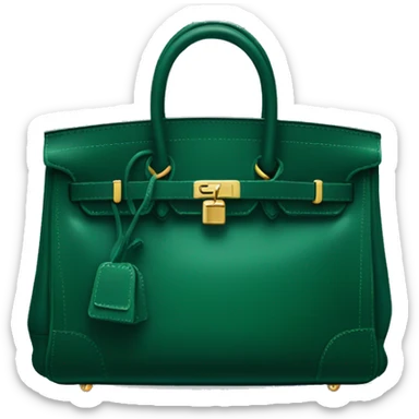 Dark green birkin bag  sticker