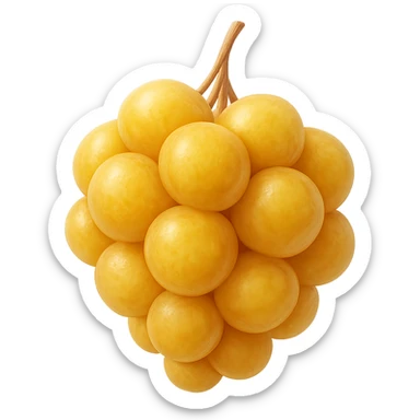 CELLULA DI GRASSO (ADIPOCITA) GIALLA A GRAPPOLO sticker