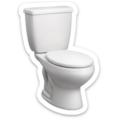 bald skibidi toilet sticker