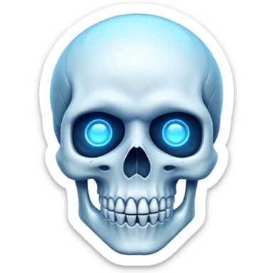 make me emoji for my linux start menu i want it blue and take the whole the image (i want it big ) i dont want is as a face i want it like skull or something cool sticker