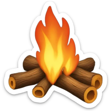 camp fire sticker