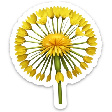 Dandelion flower emoji for bio sticker