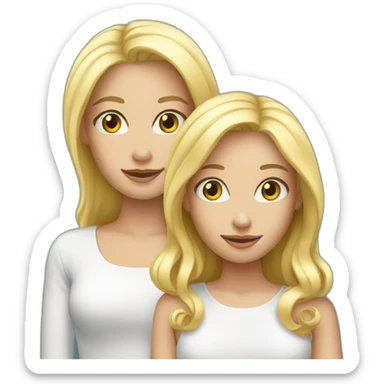 Blond et blonde sticker