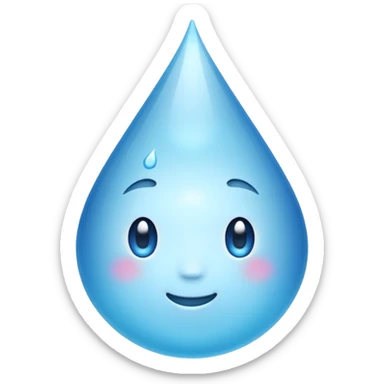 Water droplets sticker