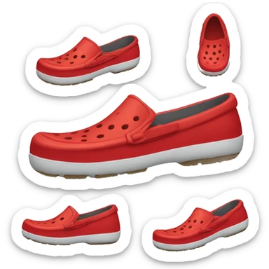 red crocs shoes sticker