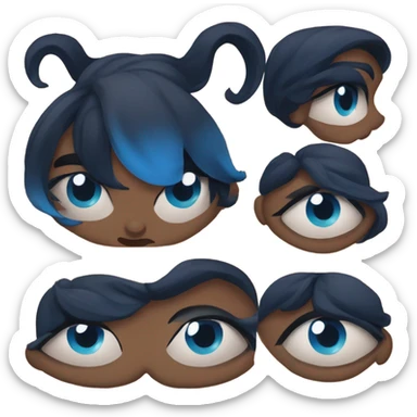 Bruja-sexy-ojos azules sticker