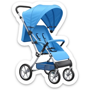 blue stroller sticker
