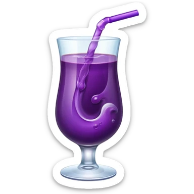 purple fruit juice sticker