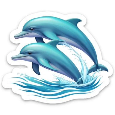 dolphins sticker
