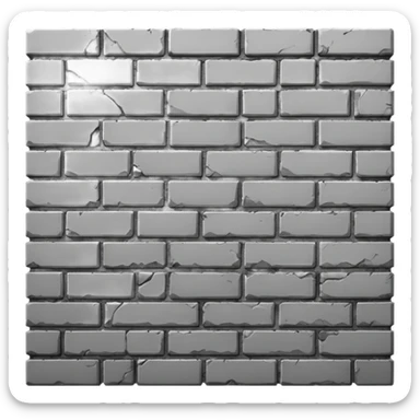 gray brick wall sticker