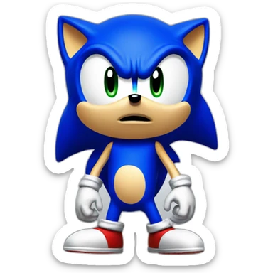 A sonic the hedgehog emoji sticker
