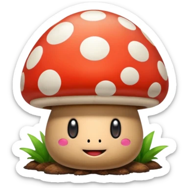 goomba mushroom from mario sticker