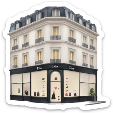 Dior boutique sticker