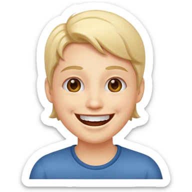 parmagini isiran gulen yuz sticker