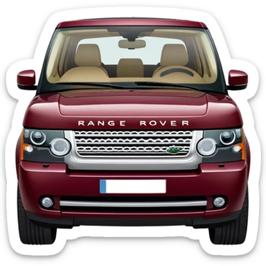 Range rover  burgundy sticker