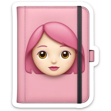 Agenda rosa sticker