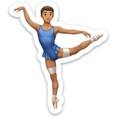 male.ballet dancer sticker