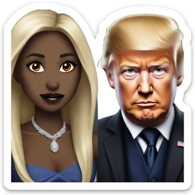 Donald Trump is vampire diaries sticker