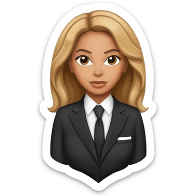 Beyonce in a suit sticker