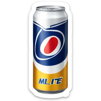 Miller lite can on skis sticker