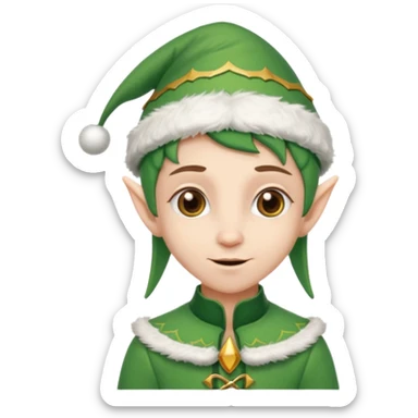 Christmas Elf sticker