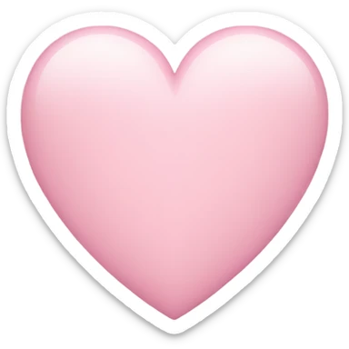 Light pink heart sticker