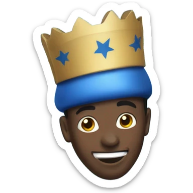 Blue festive crackerjack  sticker