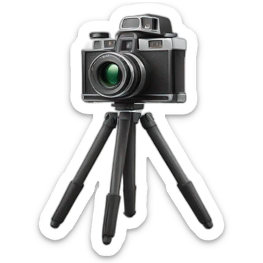 film camera with tripod sticker