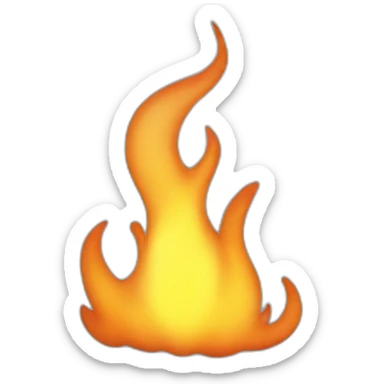 Flamme qui rigole sticker