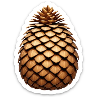 pine cone sticker