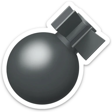 realystic air gray bomb sticker