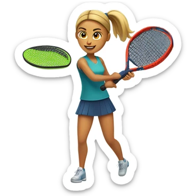 Padel girl  sticker