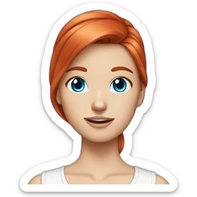 white-girl-red-hair-blue-eyes-surprise sticker