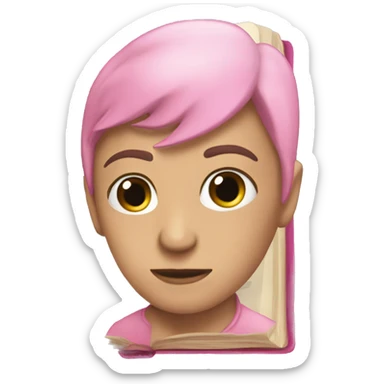 Libro rosa sticker