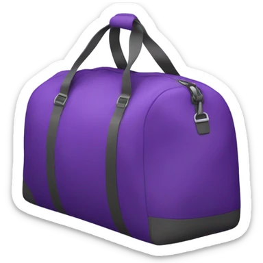 Duffle bag purple  sticker