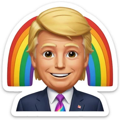 Donald trump gay sticker