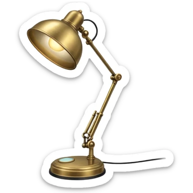 classic desk lamp sticker
