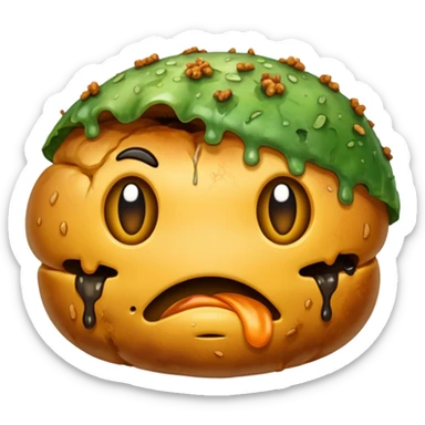 rotten food, no faces, no people sticker