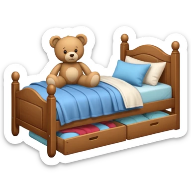 bed for kid sticker