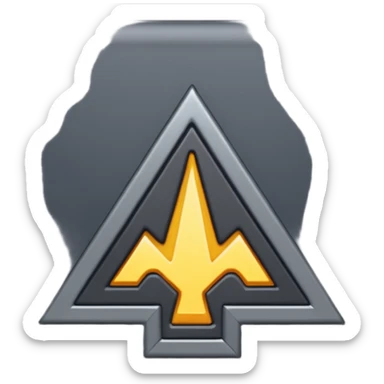 iOS emoji, minimal dark spark, small zigzag, flat sticker