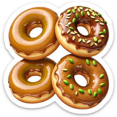 Donuts pistachios sticker