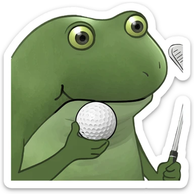 mini golf  sticker