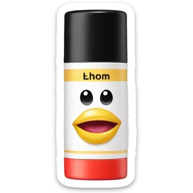 lip balm with label sticker