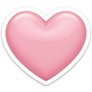 Light pink  color heart sticker